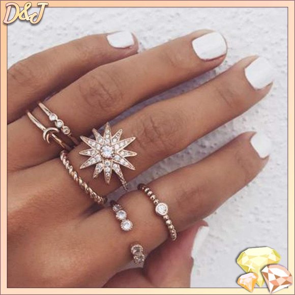 Diamonds & Jules Jewelry - 💎✨ Golden Sun Ring Set